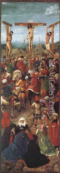 Crucifixion 1420-25 Oil Painting - Jan Van Eyck