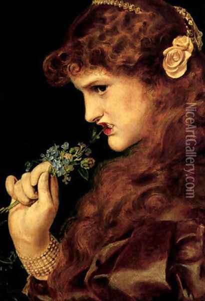 Love Oil Painting - Anthony Frederick Sandys