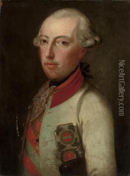Portrait Of A Gentleman Oil Painting - Johann Heinrich The Elder Tischbein