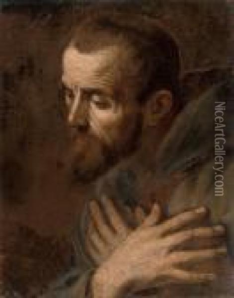 Saint Francis Of Assisi Oil Painting - Michelangelo Merisi Da Caravaggio