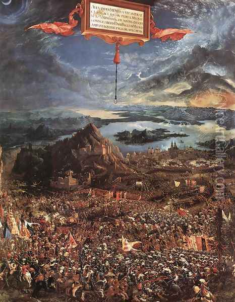 The Battle of Alexander 1529 Oil Painting - Albrecht Altdorfer