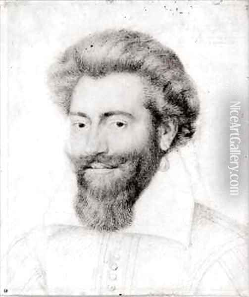 Portrait of a Bearded Man Oil Painting - Daniel Dumonstier
