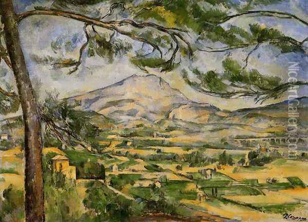 Mont Sainte Victoire (Courtauld) Oil Painting - Paul Cezanne
