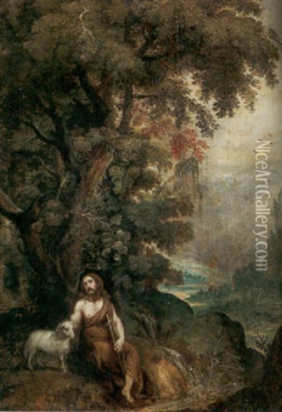 Jesus Som Den Gode Herden Oil Painting - Pieter Schenck