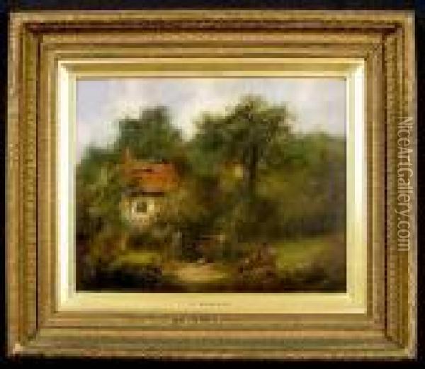 The Old Cottage Oil Painting - George Armfield