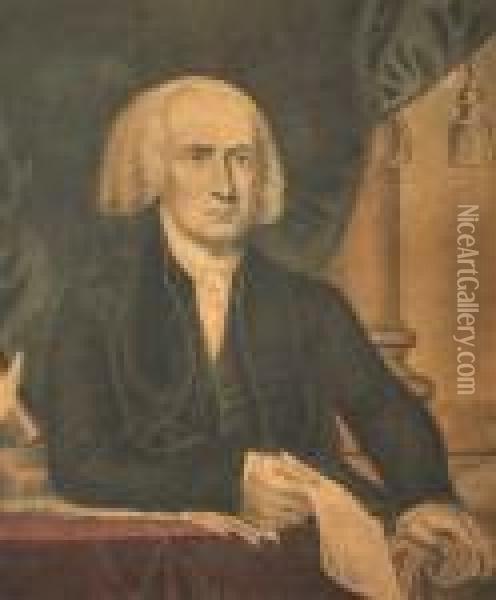 James Madison Oil Painting - Currier & Ives Publishers