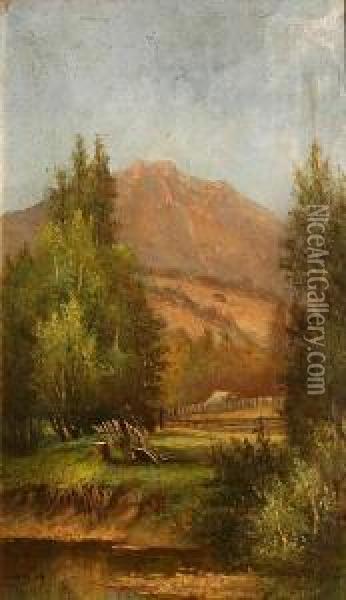 Mill Valley Oil Painting - Meyer Straus
