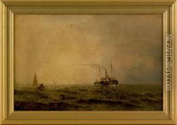 Seascape Oil Painting - Arthur Quartley