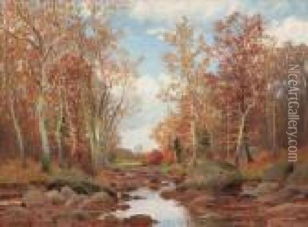 ''autumn'' Oil Painting - William Merritt Post