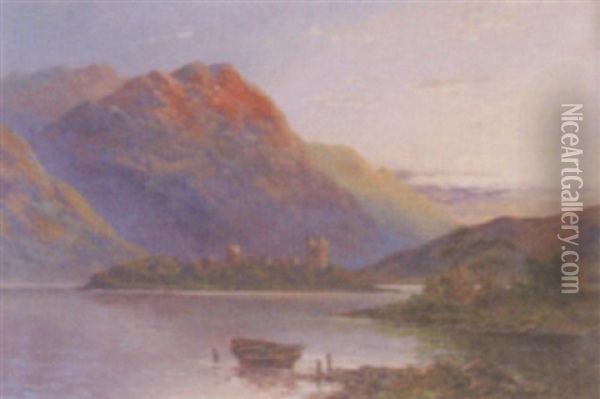 Highland Loch Views Oil Painting - Frank E. Jamieson