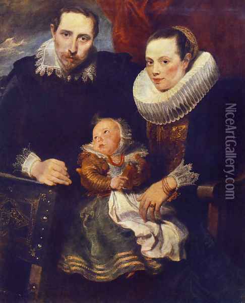 Family Portrait 1618-20 Oil Painting - Sir Anthony Van Dyck