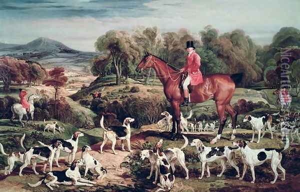 Ralph Lambton and his Hounds Oil Painting - James Ward