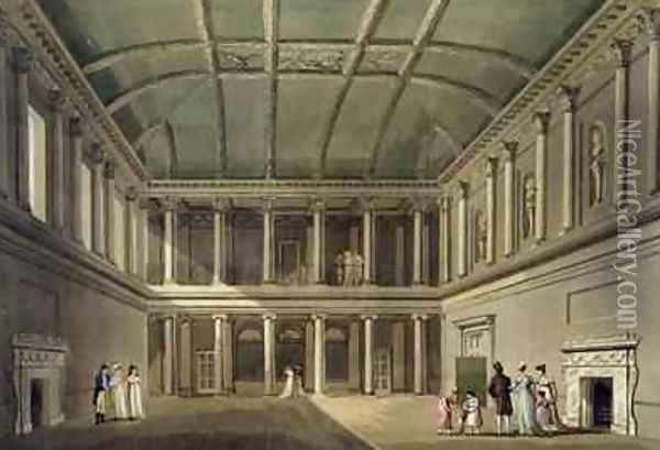 Interior of Concert Room from Bath Illustrated by a Series of Views Oil Painting - John Claude Nattes