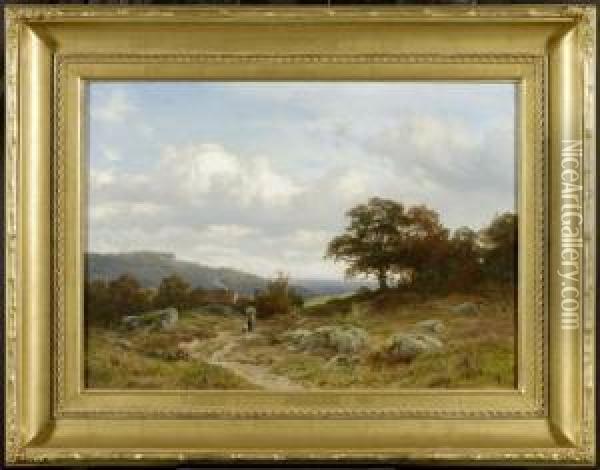 An Extensive Landscape Oil Painting - Philipp Roth