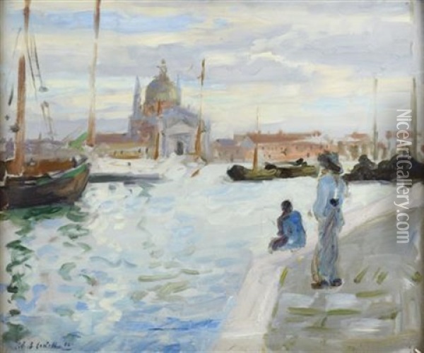 The Giudecca And Redentore Oil Painting - Francis Campbell Boileau Cadell