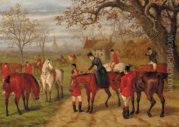 After the run Oil Painting - Edward Benjamin Herberte