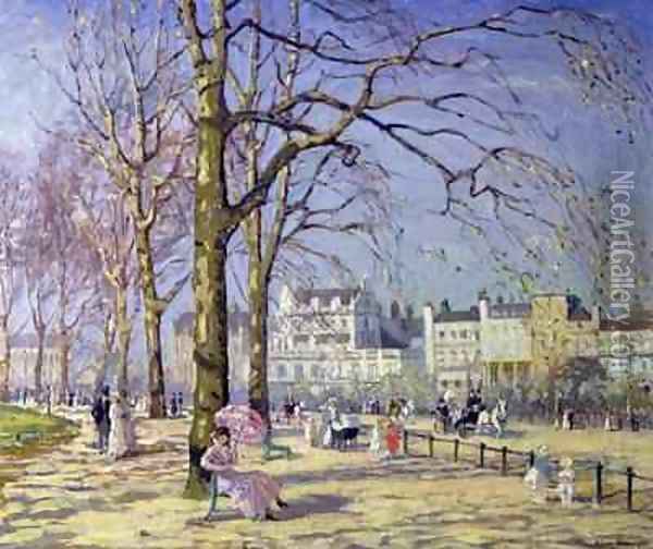 Spring in Hyde Park Oil Painting - Alice Taite Fanner