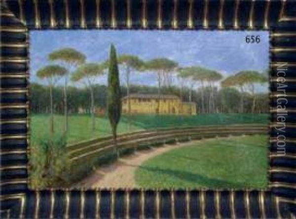 Villa Borghese Oil Painting - Bruno Ximenes