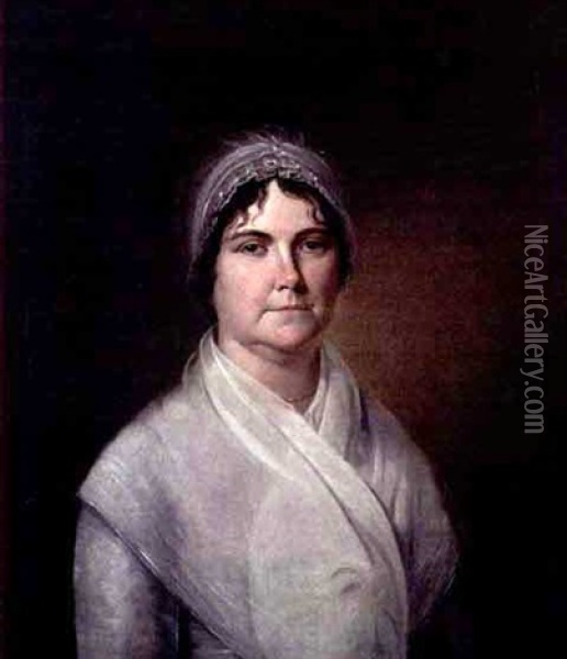 Portrait Of Mrs. Trimble Oil Painting - James Peale Sr.