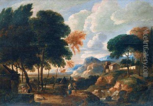 Romisch-kampanische Landschaft Oil Painting - Jan Frans Van Bloemen (Orizzonte)