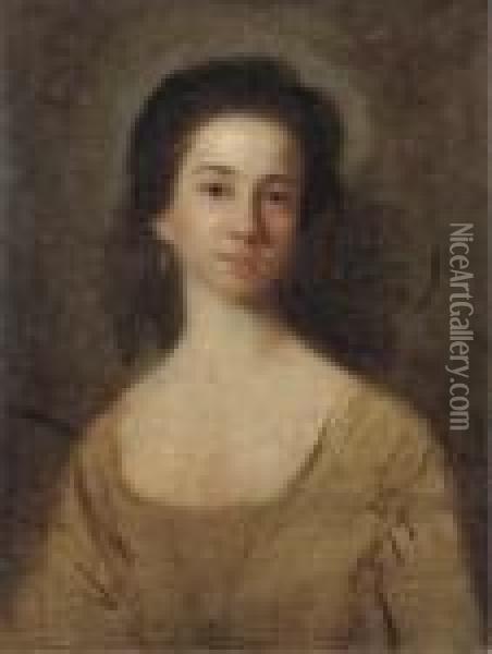 Ritratto Di Giovane Gentildonna A Mezzo Busto Oil Painting - Sir Joshua Reynolds