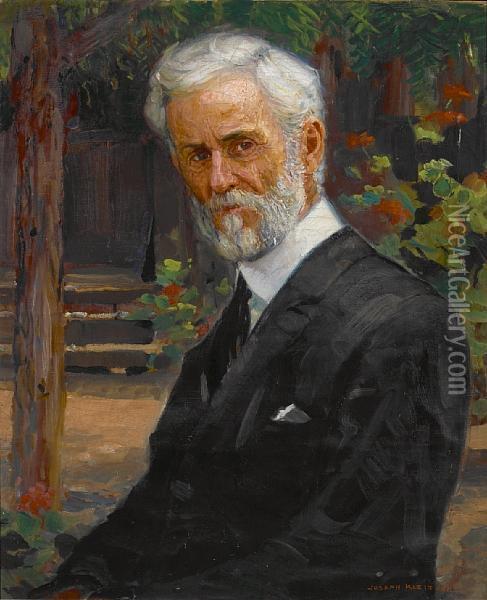 Portrait Of Isaac Jenkinson Frazee Oil Painting - Joseph A. Kleitsch
