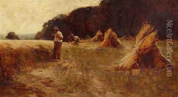 The Harvesters 2 Oil Painting - Leon Augustin Lhermitte