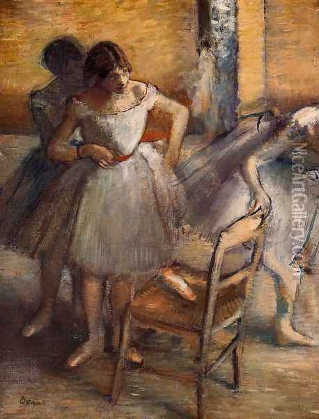 Dancers II Oil Painting - Edgar Degas