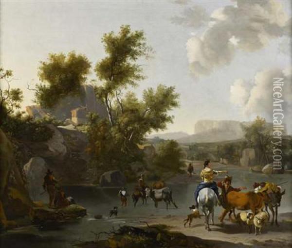 The Ford Oil Painting - Nicolaes Berchem