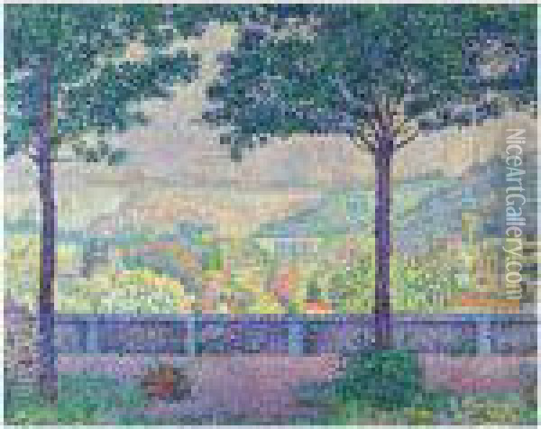 Terrasse De Meudon Oil Painting - Paul Signac