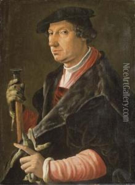Portrait D'un Magistrat Oil Painting - Maerten van Heemskerck