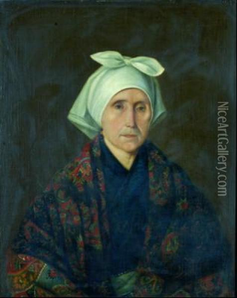 Mujer Con Mantilla Oil Painting - Juan De Barroeta Y Anguisolea