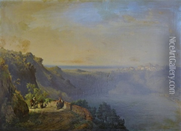 Italienische Landschaft Oil Painting - Otto Stoeger