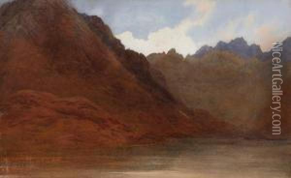 Scottish Highlands Oil Painting - Alfred Pizzey Newton