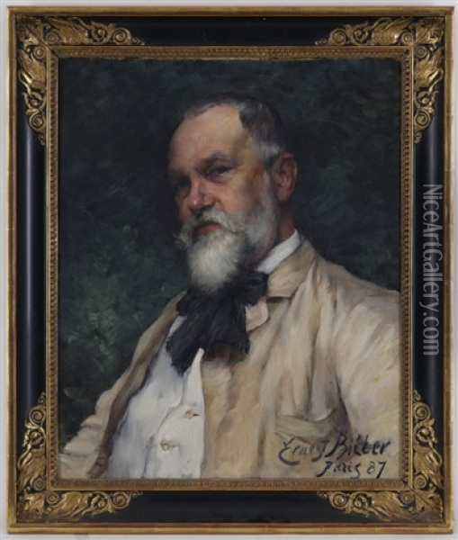 Portrait D'homme Oil Painting - Ernest Bieler