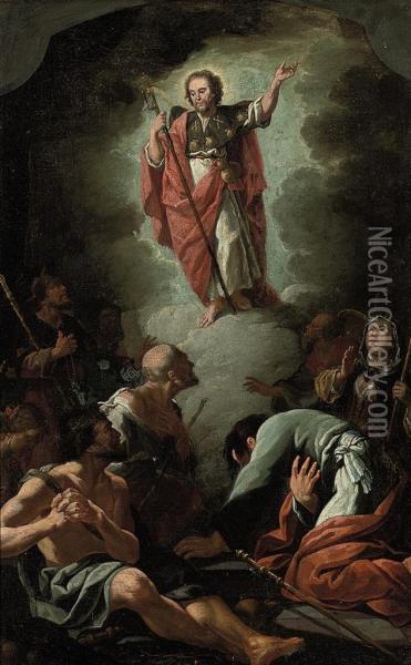 Saint Roch Appearing Before The Sick And Poor Oil Painting - Federico Bencovich