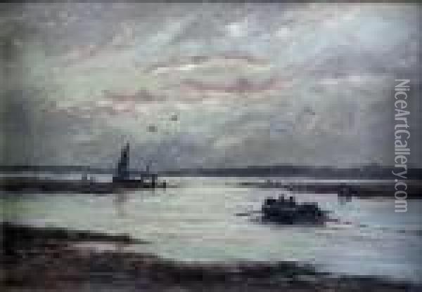 Coastal Estuary Oil Painting - William Dalglish