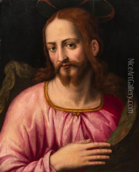 Christ Oil Painting - Tommaso Manzuoli