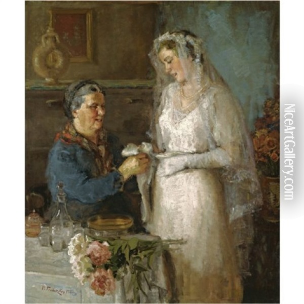 Before The Wedding Oil Painting - Prince Paolo Troubetzkoy