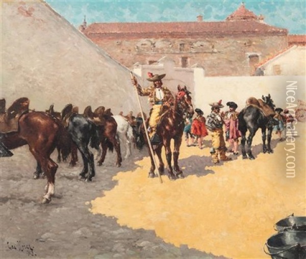 El Caballero Oil Painting - Gaetano De Las Heras