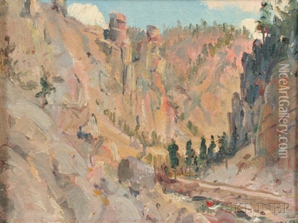 Colorado Landscape Oil Painting - David Howard Hitchcock