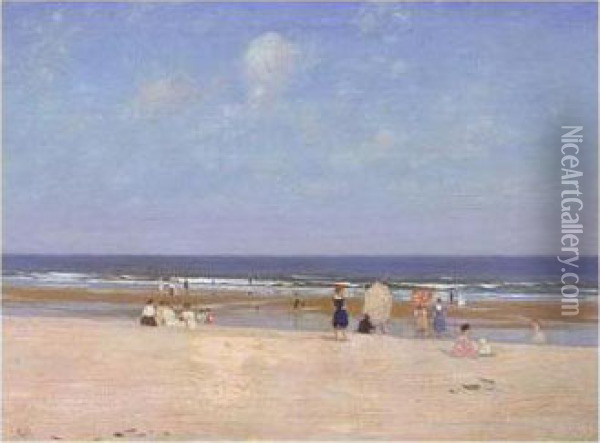 The Beach Oil Painting - Hermann Dudley Murphy