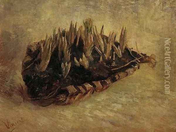 Still Life With A Basket Of Crocuses Oil Painting - Vincent Van Gogh