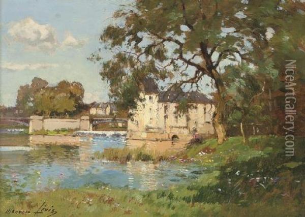 A Chateau On The Loire Oil Painting - Maurice Levis