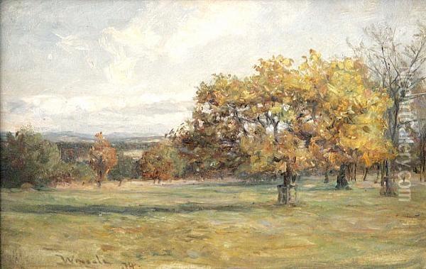 Muthill Oil Painting - James Lawton Wingate