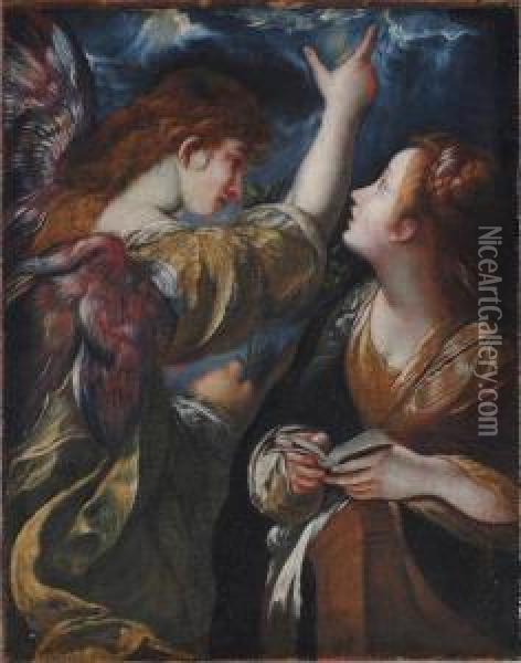Annunciazione Oil Painting - Giulio Cesare Procaccini