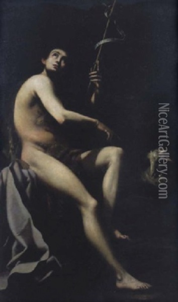 San Giovanni Battista Oil Painting - Cavaliere Giovanni Baglione