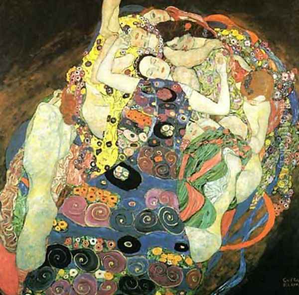 The Maiden Oil Painting - Gustav Klimt
