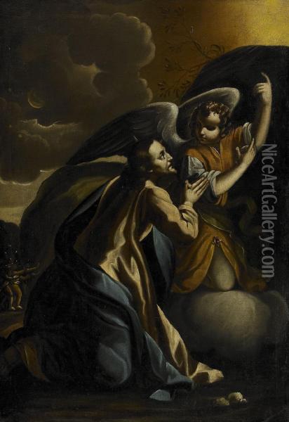 Jesus Pa Olivberget Oil Painting - Francesco del Cairo
