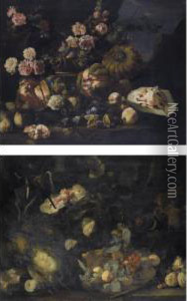 Still Life Oil Painting - Michele Pace Del (Michelangelo di) Campidoglio